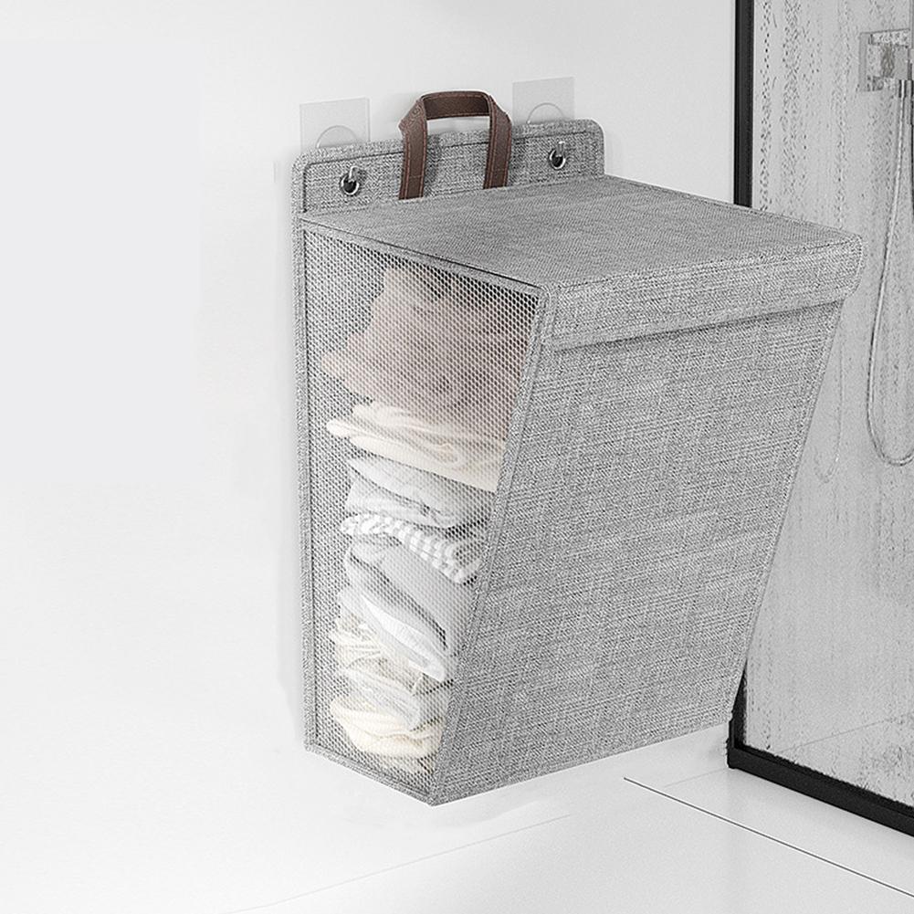 Hängender Wäschekorb Große Kapazität Wandhängender Kleiderorganizer Faltbarer Schrankorganizer Aufbewahrung für Badezimmer Schlafzimmer
