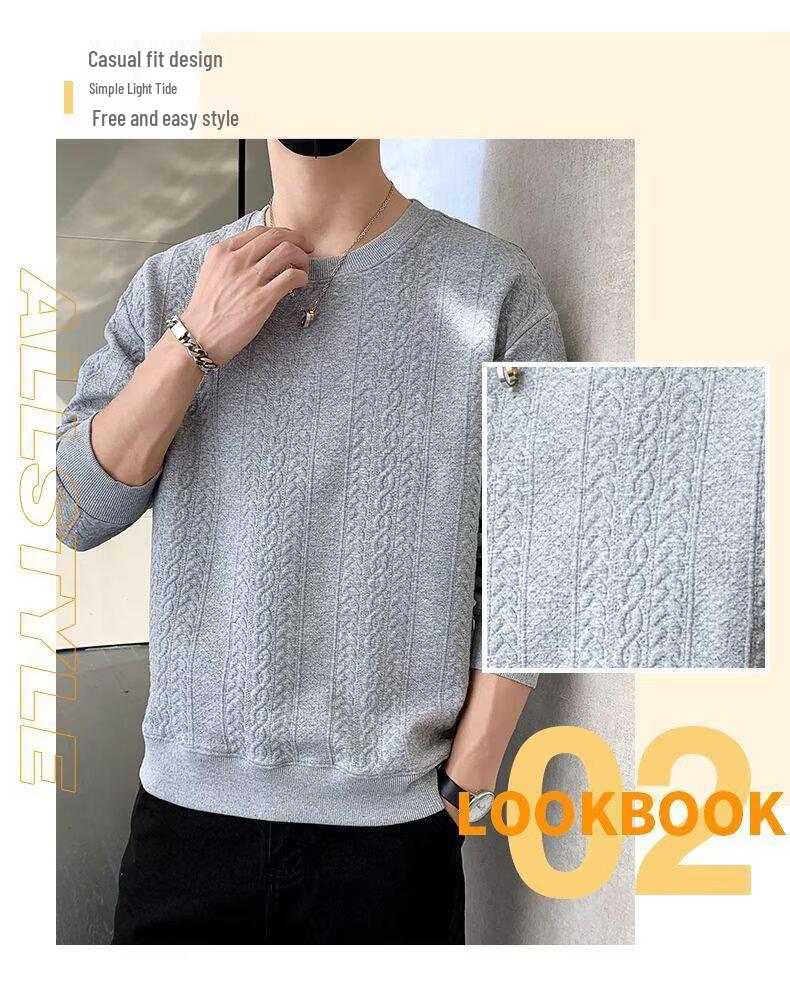 Nouveau sweat à capuche chaud uni à col rond pour homme, casual, haut de gamme, doublé de velours, pour l'automne et l'hiver