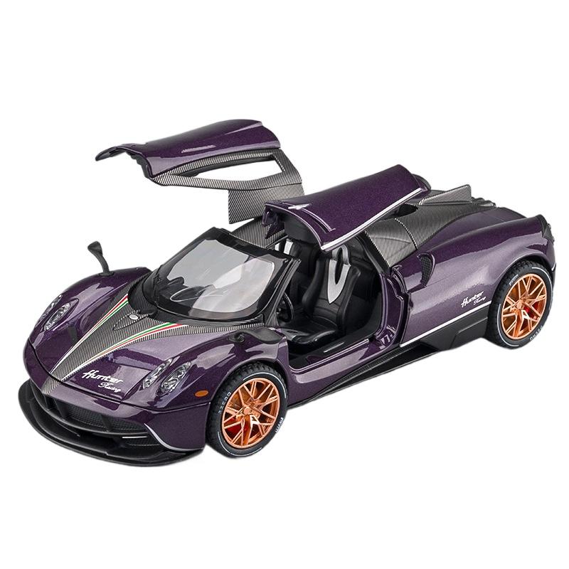 

1/22 Pagani Huayra Dinastia Alloy Super Car Diecast Metal Model Classic Gull Wing Door Colection Decoration Children Toy Present фиолетовый