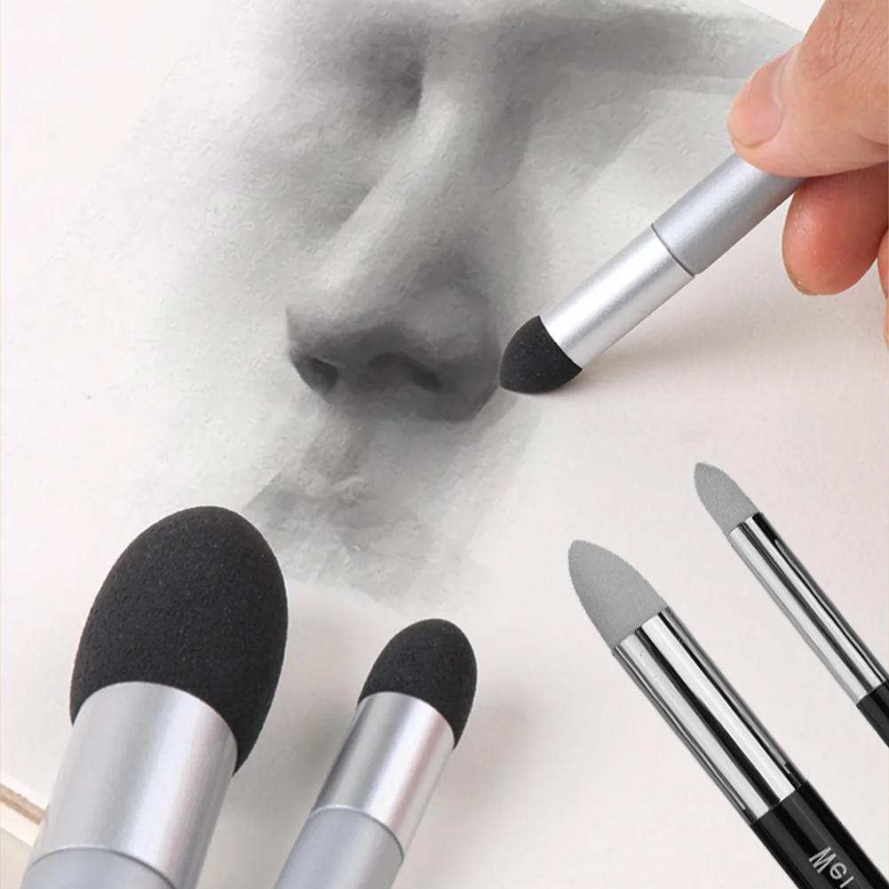 Künstler Verwischstift Auswaschbar Skizze Reibeschwamm Pinsel Wiederverwendbar Zeichenkunst Blender Korrigieren Aufhellen Highlight