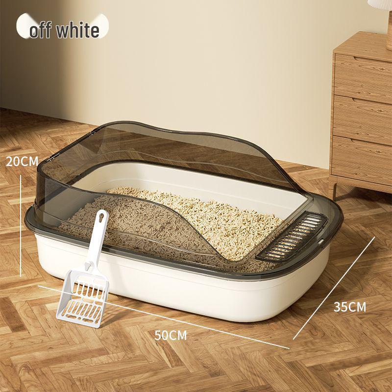 

Компактный лоток для кошачьего туалета с открытым верхом и высокими бортиками для котят, защищающий от брызг Default