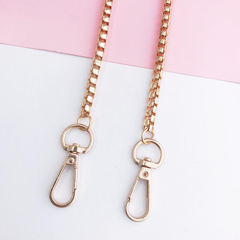 Metalowy łańcuszek do telefonu crossbody odporny na upadki z klipsem i smyczą 125 cm