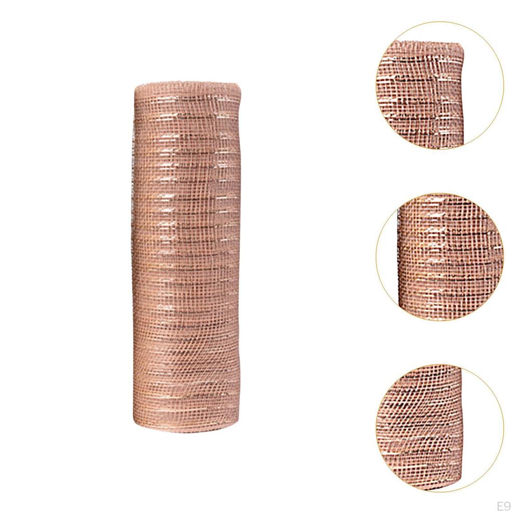 10 Yard Christmas Ribbon Mesh Roll for Crafting And Gift Wrapping
