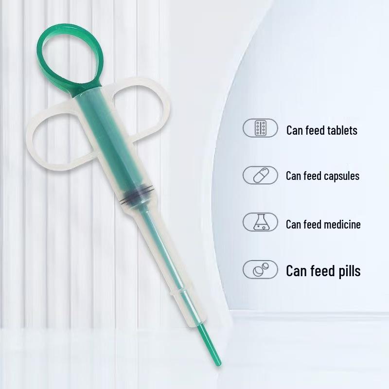 Pet Medicine Feeder Syringe for Cats & Dogs - Solid & Liquid Auxiliary Feeding Tool