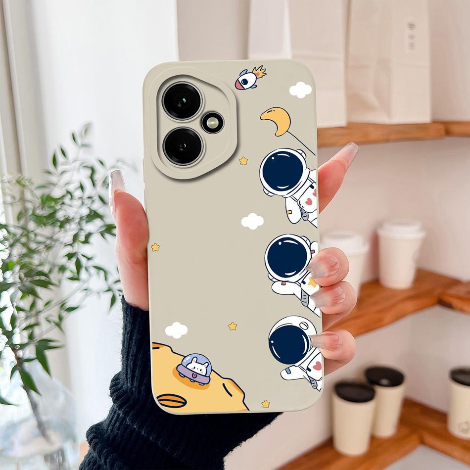 Case For Honor 400 Pro Global Cartoon Dinosaur Back Cover Liquid Silicone Full Protection Durable Shockproof Phone Protectors