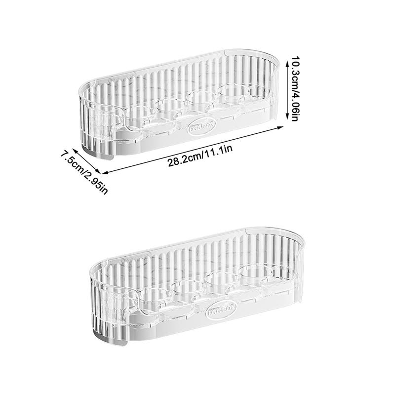 2-Layer Stackable Refrigerator Egg Organizer Clear Plastic Egg Holder Drawer Type Storage Box for Kitchen Organization