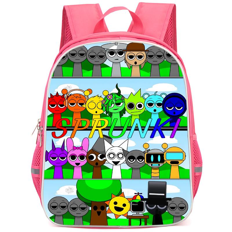 Rhythm Box Sprunki Hra Anime Batoh Studentský Školní Taška Počítačová Taška