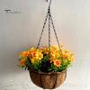 Spring Simulation Flower Hanging Basket No Need Water Non-fading Beautiful Realistic Home Decoration Artificial Flowers Hanging Pot Decoration