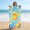 1pc P-Pokémon Pikachu Beach Towel Quick-drying Small To Large Suitable for Beach Pool Yoga Gym Home Cute Gift for Friend Family