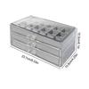 Rock Collection Display Case Crystal Storage And Travel Case 54-Grid Storage Organizer For Fossils Rocks Miniatures Shells