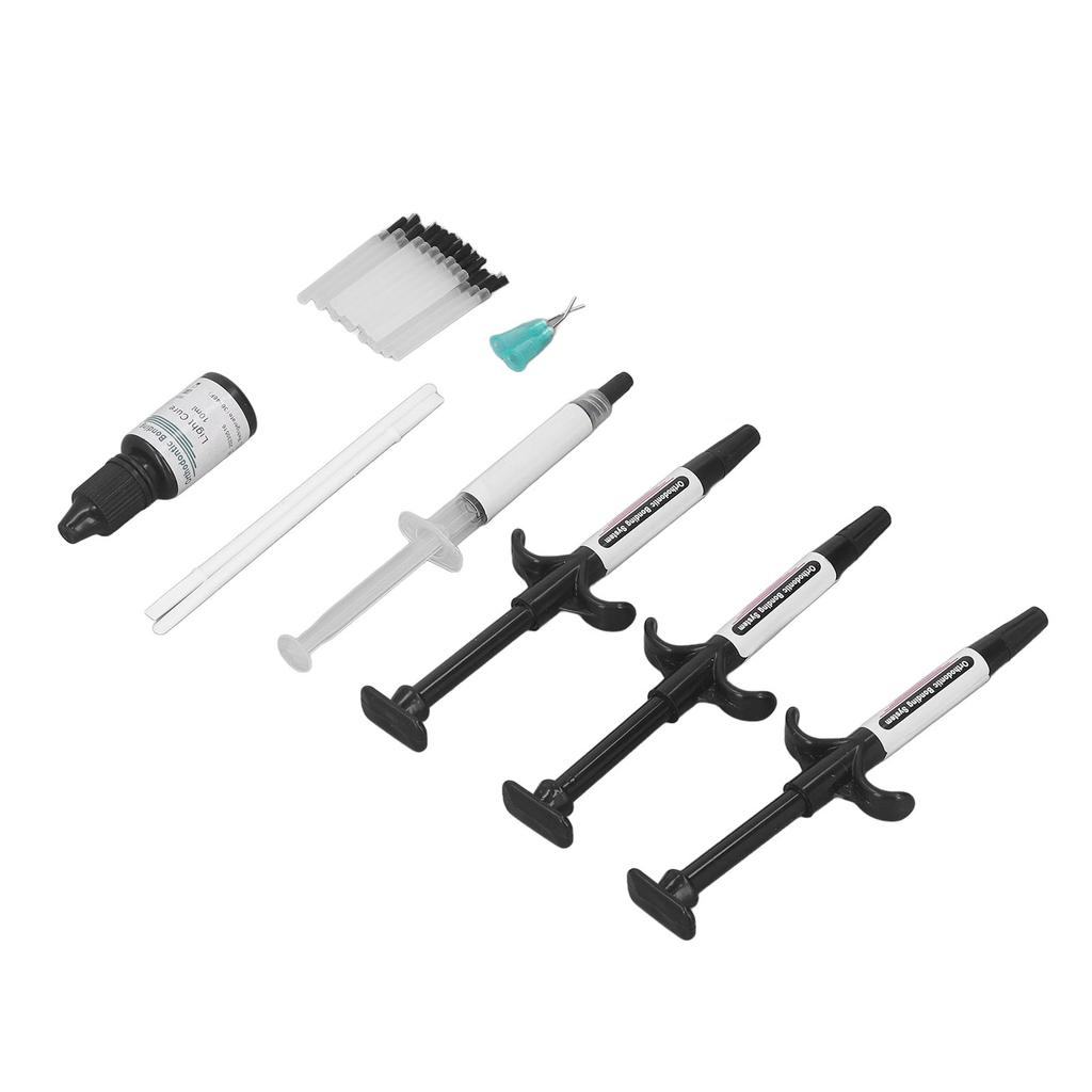 Dentalkleber-Aushärtungsspritze, hohe Bindungsstärke, kieferorthopädisches Dental-Bonding, lichtgehärtetes Kit, Schwarz