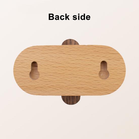 Wood Wall Hook Natural Wooden Wall Mounted Coat Hanger Rustic Heavy Duty Entryway Hat Hook for Hanging Purse Towels Clothes Backpack