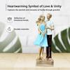 Romantic Embrace Couple Figurine | A Heartfelt Symbol of Love & Devotion | A Beautiful Addition To Any Space – Pack of 1, Multicolor