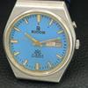VINTAGE RICOH R31 AUTOMATIC JAPAN MENS SKY BLUE COLOR DIAL WATCH a707907-1
