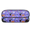 Stationery Pencil Case 300D Polyester Large Capacity Zipper Closure with Mesh Pocket Removable Divider and Pen Slots for Students