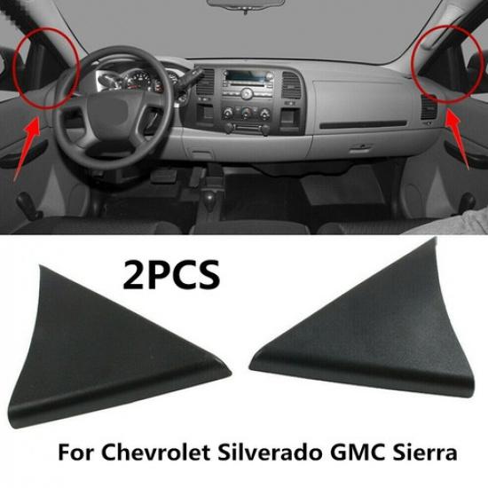 

2Pcs Interior Door Upper Trim Panel For Chevrolet Silverado GMC Sierra 15873741