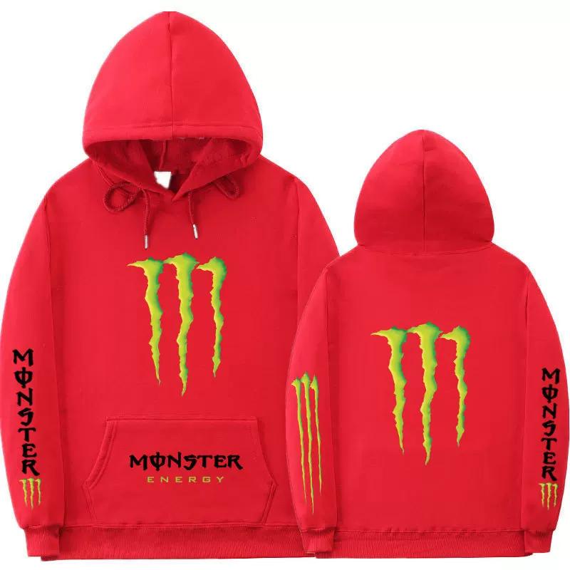 Premium "Monster Claw" Y2K Grafik Unisex Hoodie – Locker geschnittener Langarm-Hip-Hop Pullover für Outdoor-Freizeitkleidung