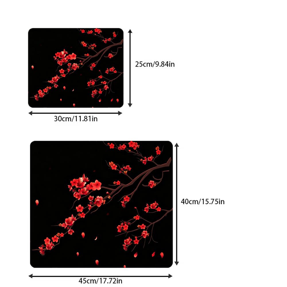 Plum Blossom Branch Mouse Pad 40X45 Large Square Computer Office Game Table Mat Rubber Anti-slip Laptop Mousepads Small Desk Pad