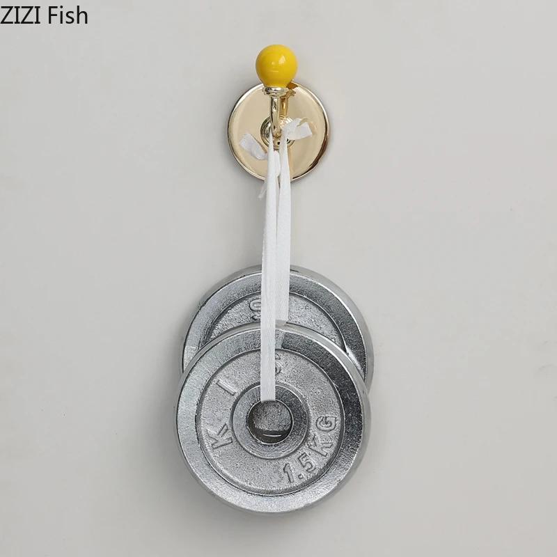 Golden Bending Hook Clothing Hat Hooks Wall-mounted Storage Hanging Hooks Colorful Wall Storage Holder Decorative Shelves