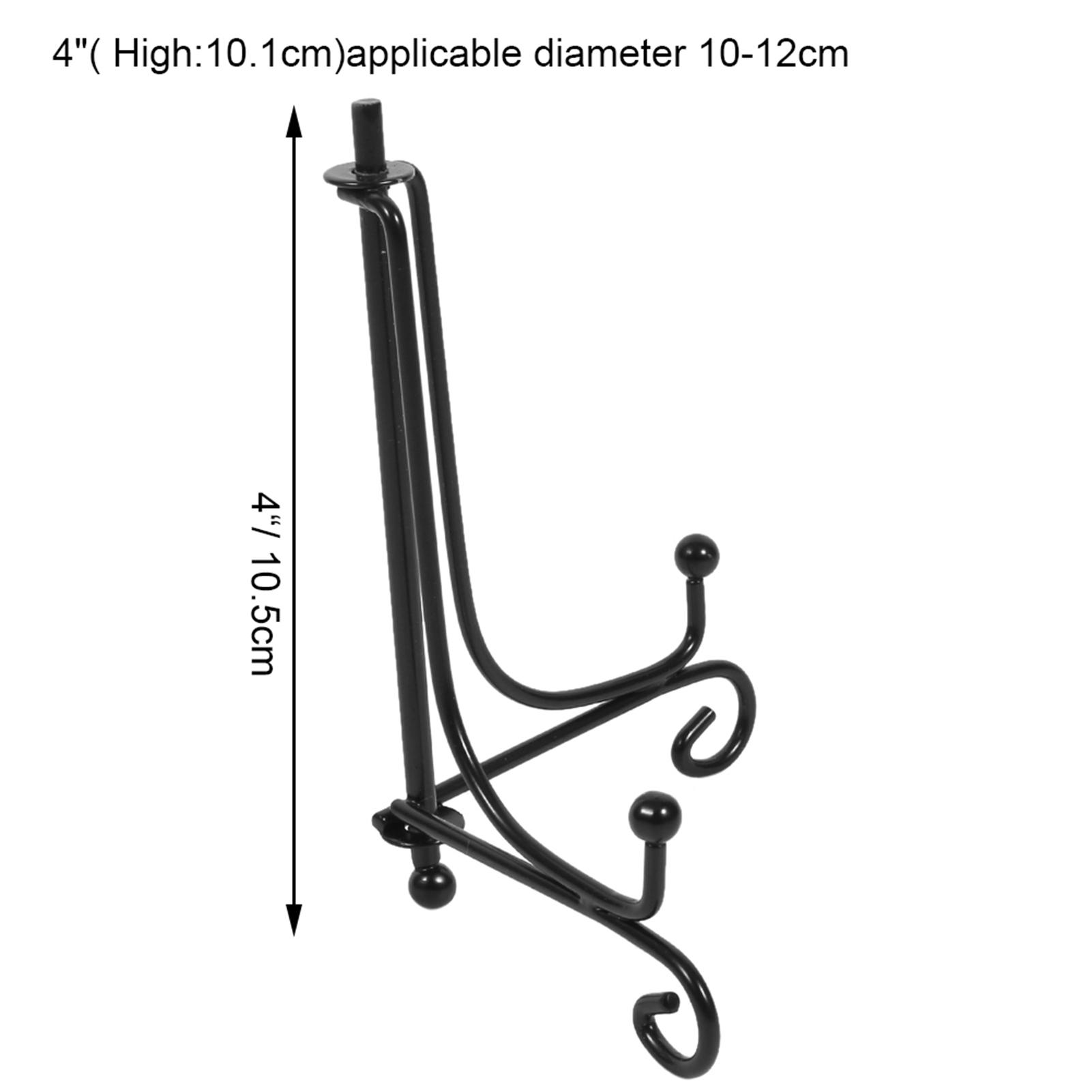 

4 - 12 Iron Easel Display Stand Bowl Plate Photo Frame Book Artwor Black bowl plate stand photo frame