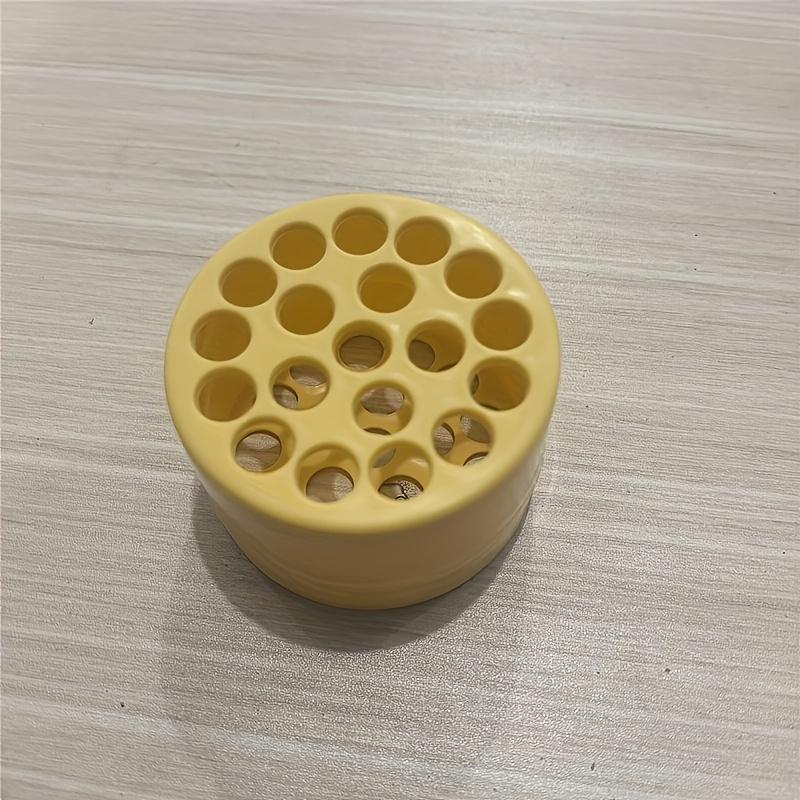 1pc Classic Style Round Vase Plastic Flower Arranger Reusable Bouquet Holder, Spiral Stem Support, Planting Tool