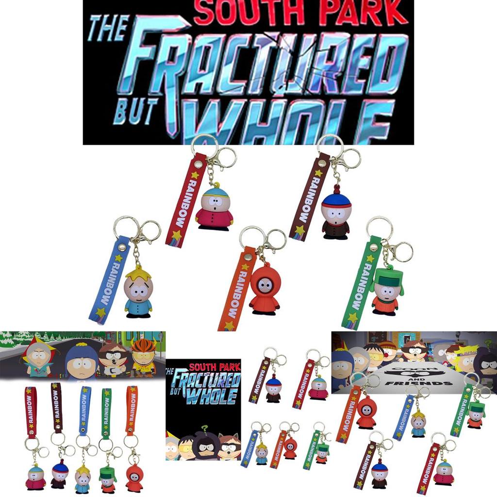 South Park Cartoon Schlüsselanhänger Pvc Anhänger Tasche Autoschlüsselanhänger Kreatives Niedliches Charakter Accessoire