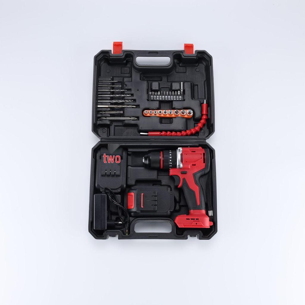 High-Power Brushless Impact Drill & Electric Screwdriver Home Repair Set