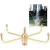 Fountain Sprinkler, Rotate Water Fountain Fountain Nozzle 4 Arm Nozzle Spray Head for Garden Pond for Home