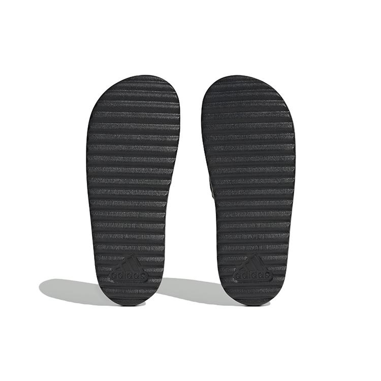 New Adidas Adilette Platform Slides Core Black Women's HQ6179