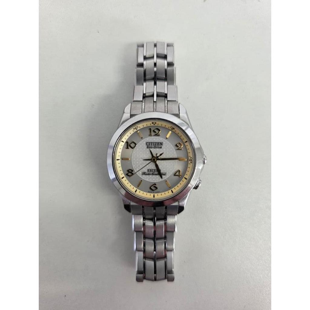 Used CITIZEN EXCEED Eco Drive Analog Watch Silver