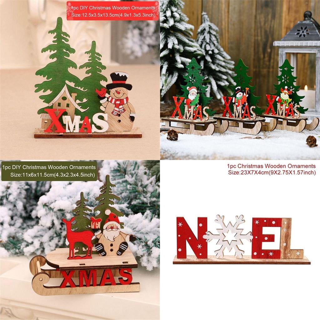 Charming Christmas Decor Wooden Table Desktop Sign Perfect For Holiday Cheer And Festive Spirit