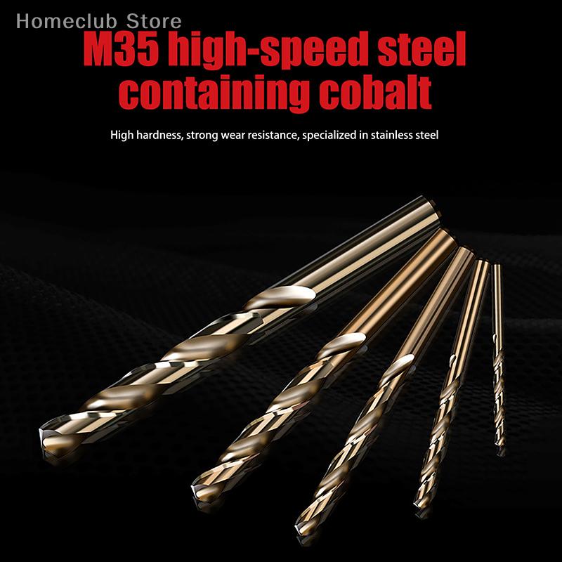10 stuks/set HSS M35 Kobalt Gecoate Boorbits Met Verbeterd 1-3 mm High-Speed Staal Voor Metaal/Roestvrij Staal