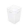 2Pcs Refrigerator Storage Box Transparent Buckle Design PP Fridge Side Door Food Holder for Kitchen