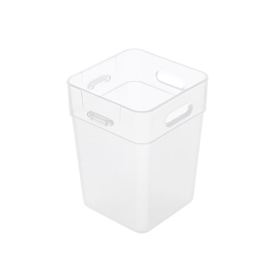 2Pcs Refrigerator Storage Box Transparent Buckle Design PP Fridge Side Door Food Holder for Kitchen