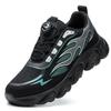 Fashion Safety Shoes New Rotating Button Steel Head Anti-smash Safety Shoes Work Site Factory Kevlar Soles Anti-puncture Work Shoes