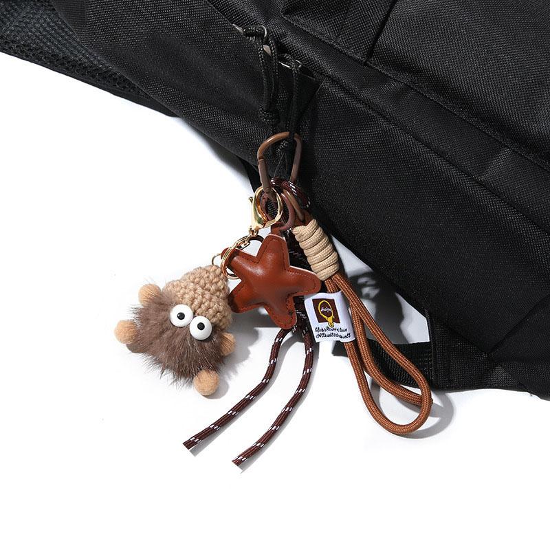 Yogodlns Women Bag Pendant Small Coal Ball Handbag Decoration Pendant For Girls Cute Fashion Funny Simple Bag Accessory