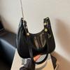 Women Solid Color Zipper Underarm Bag, Fashion All-match Hobo Dumpling Shoulder Purse, Casual Versatile Handbag Daily Use