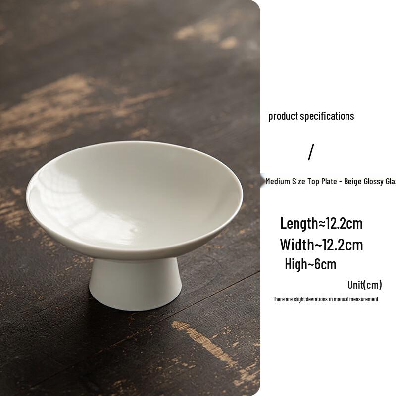Ru Han Ceramic High-Foot Fruit Plate