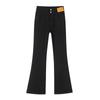 2024 Women's High-Waisted Slimming Velvet Flare Pants: Winter Black Micro-Flare Jeans