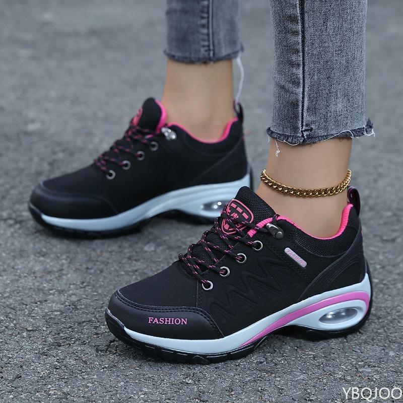 Ladies Minimalist Breathable Platform Shoes Fashionable Lace Up Casual Shoes Casual Comfortable Women Outdoor Sneakers