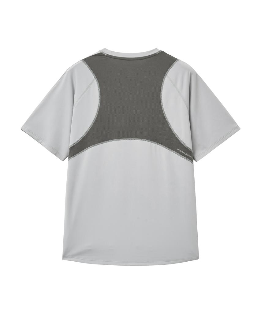 PHYPS MOTORCYCLE H-Tech Quick Dry Paneled Short Sleeve Light Gray