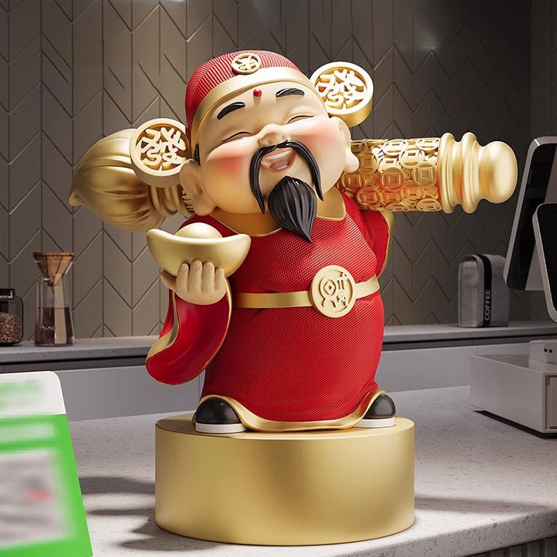 

New Chinese Style God of Wealth Statue for Living Room Entrance