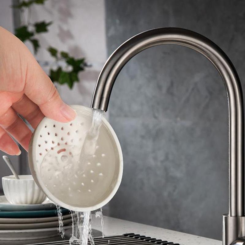 Food Grade Silicone Gel Filter Water Filter Cover Filter Funnel Multi-Use Mini Colander Food Mesh Can Drainer Kitchen Gadget