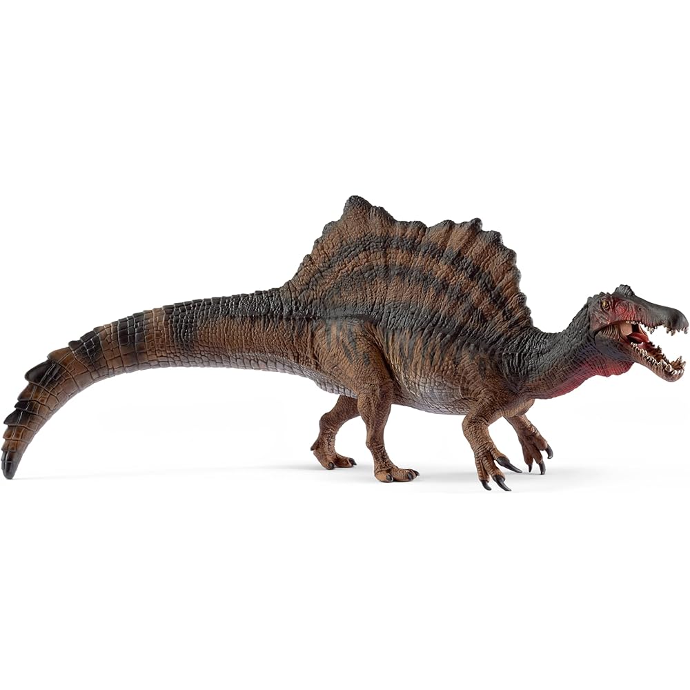 Schleich Dinosaur Spinosaurus Brown Figure 15009 7.5 inches Tall Collectible Toy