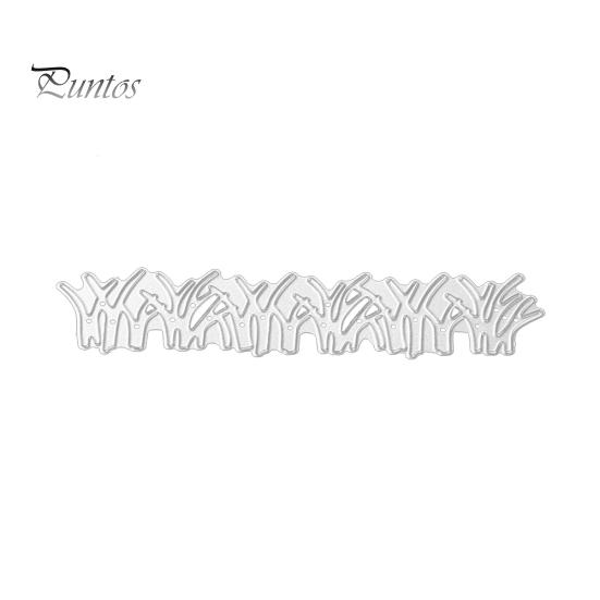 

Длинная трава металлическое тиснение трафарет для резки DIY Скрапбукинг карты альбом декор серебряный