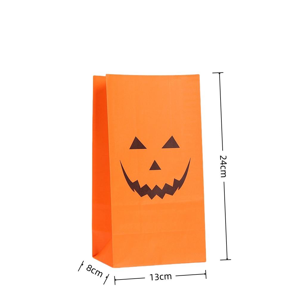 StoBag Halloween Kürbis Papiertüten für Süßigkeiten Leckereien Partygeschenke Süßes oder Saures Zubehör Geschenkverpackung für Kinder Schulfeste