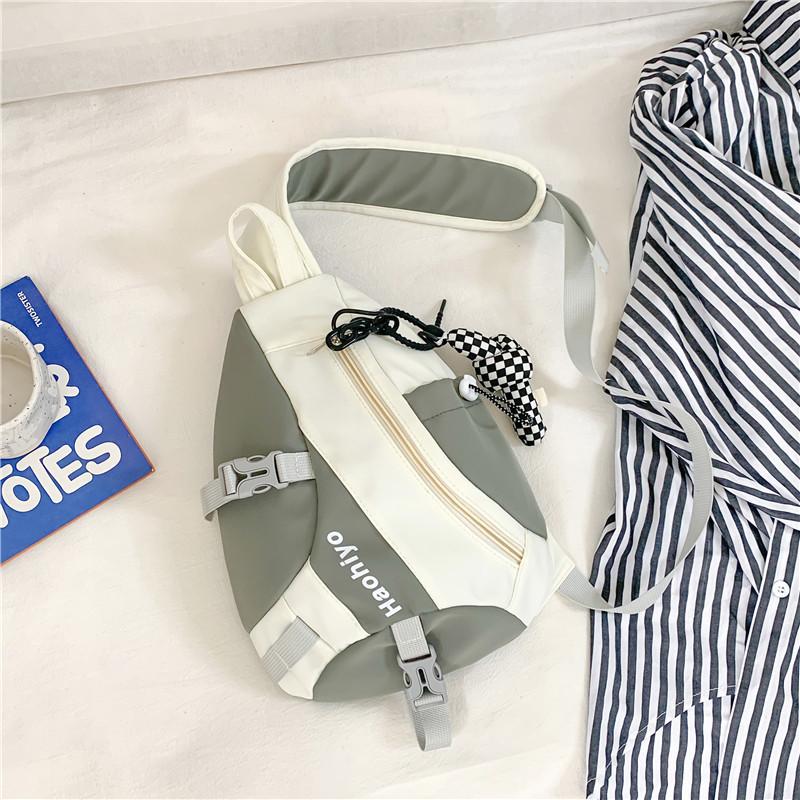 

Versatile Waterproof Nylon Sling Bag For Everyday Use And School серый