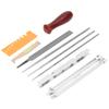 10Pcs Chainsaw Sharpener File Kit Chainsaw Chains Accessory for Garden Workshop Craft Projects