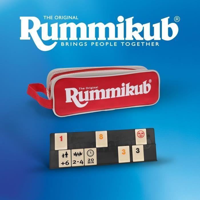 Jeu de société - goliath - rummikub compact original - rouge - voyage - a partir de 6 ans