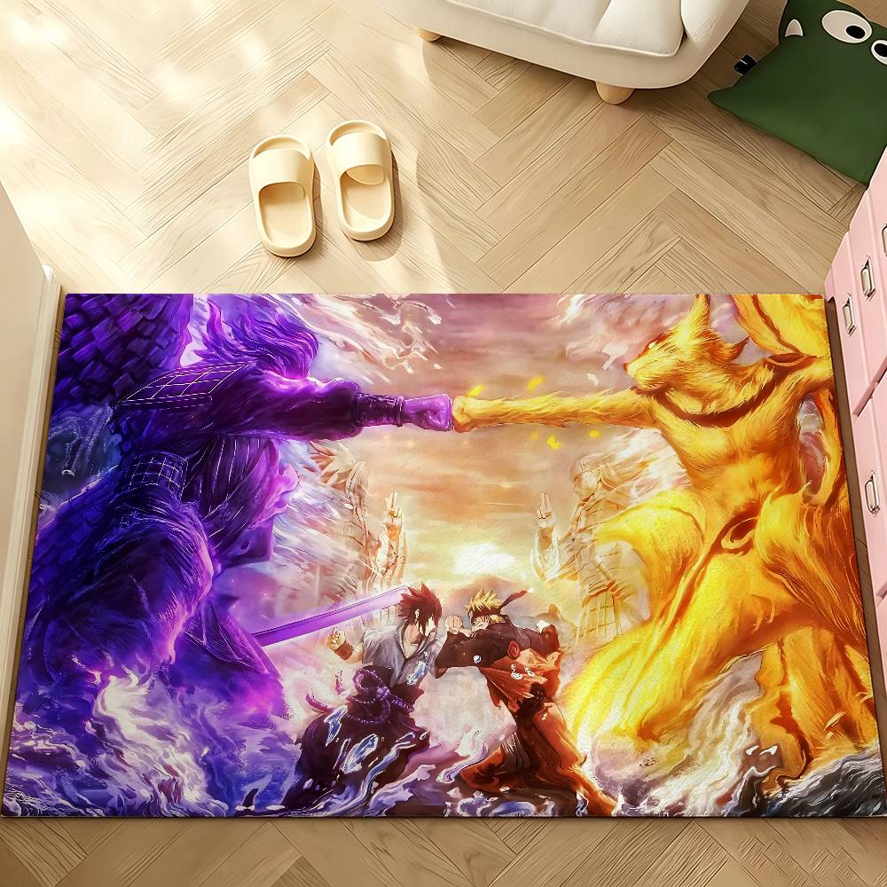 Anime N-narutoS Classic Carpet Bathroom Anti-slip Mat Door Mat Home Decoration Mat Entrance Door Mat Scratch-resistant Door Mat